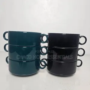 Ceramic Soup Bowls With Double Handles