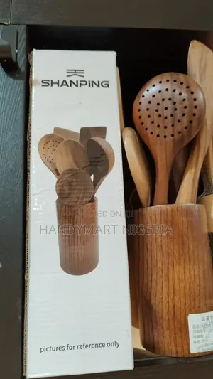 Original 7 Piece SHANPING Wooden Kitchen Utensil Set 45% Discount