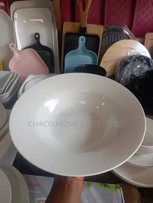 White Ceramic Pasta Bowl