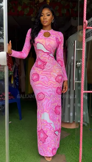 Luxury Beaded Mesh Dress for Women