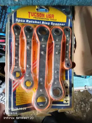 Ratchet Ring Spanner 5 PC
