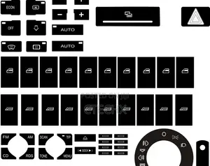 Button Damage Repair Sticker Set, Suitable for Audi A4 B6 B7/A6/A2 A3