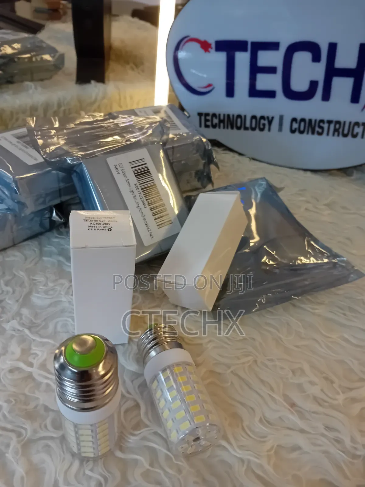 E27 12W LED Screw Bulb 100W Equivalent, 6000K. Cool White 2pcs