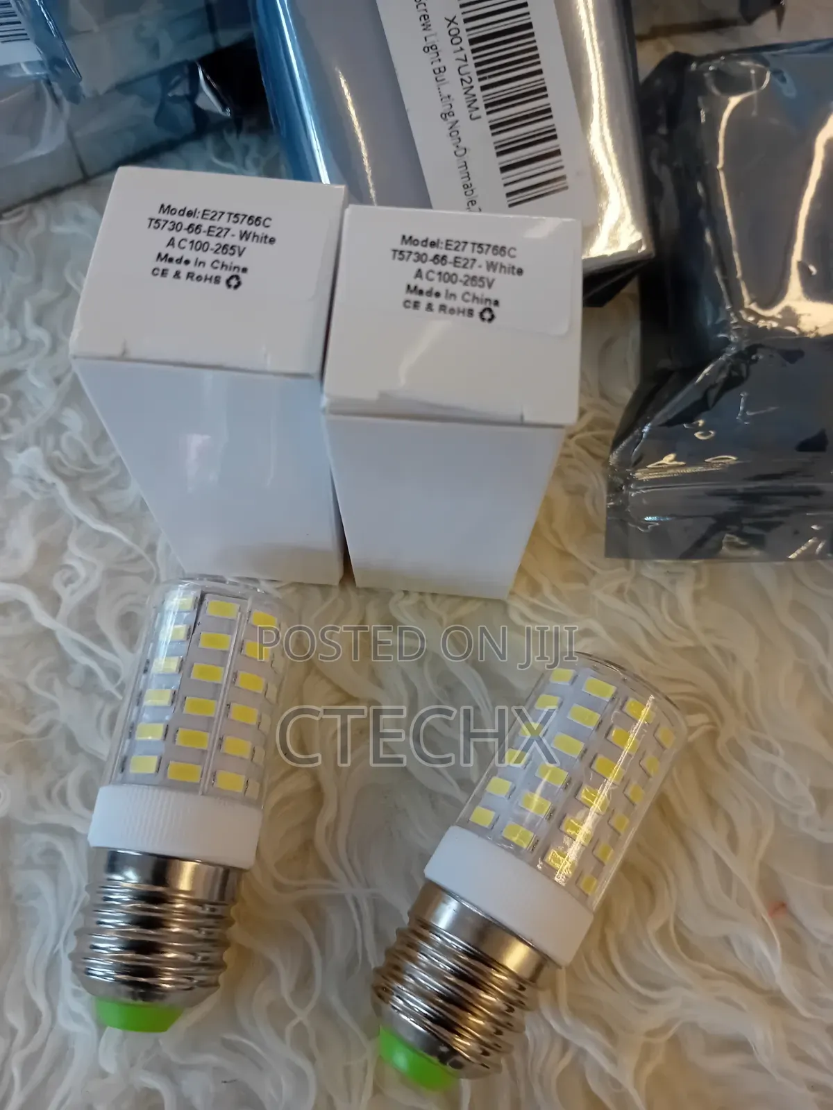 E27 12W LED Screw Bulb 100W Equivalent, 6000K. Cool White 2pcs