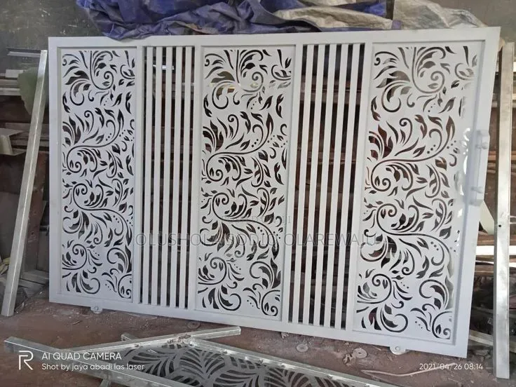 Modern Laser Cut Metal Gates