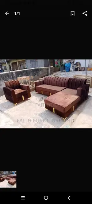 Corner Sofa L-Shape and Single