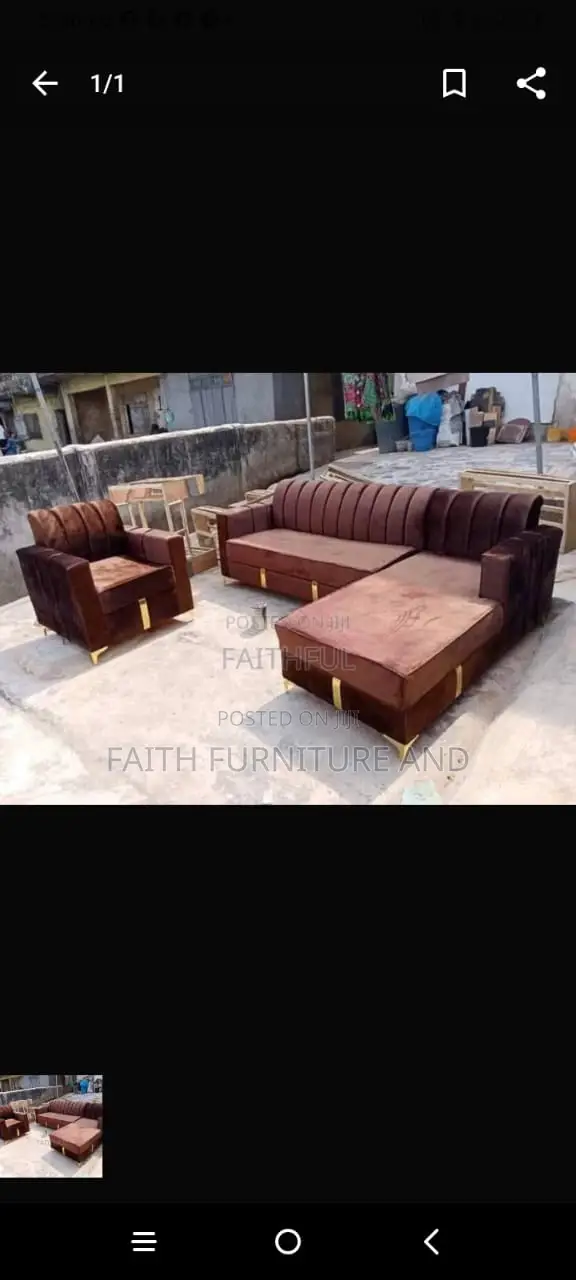 Corner Sofa L-Shape and Single
