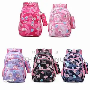 2 in 1 Barbie Children Big Character School Bag With Pouch