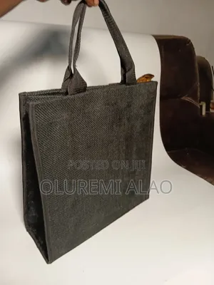Customised Jute Adire Tote Bag
