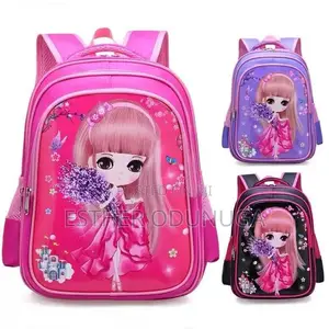 6 in 1 Medium  Nursery  Kids Character School Bag (Watch, Pencils Etc)