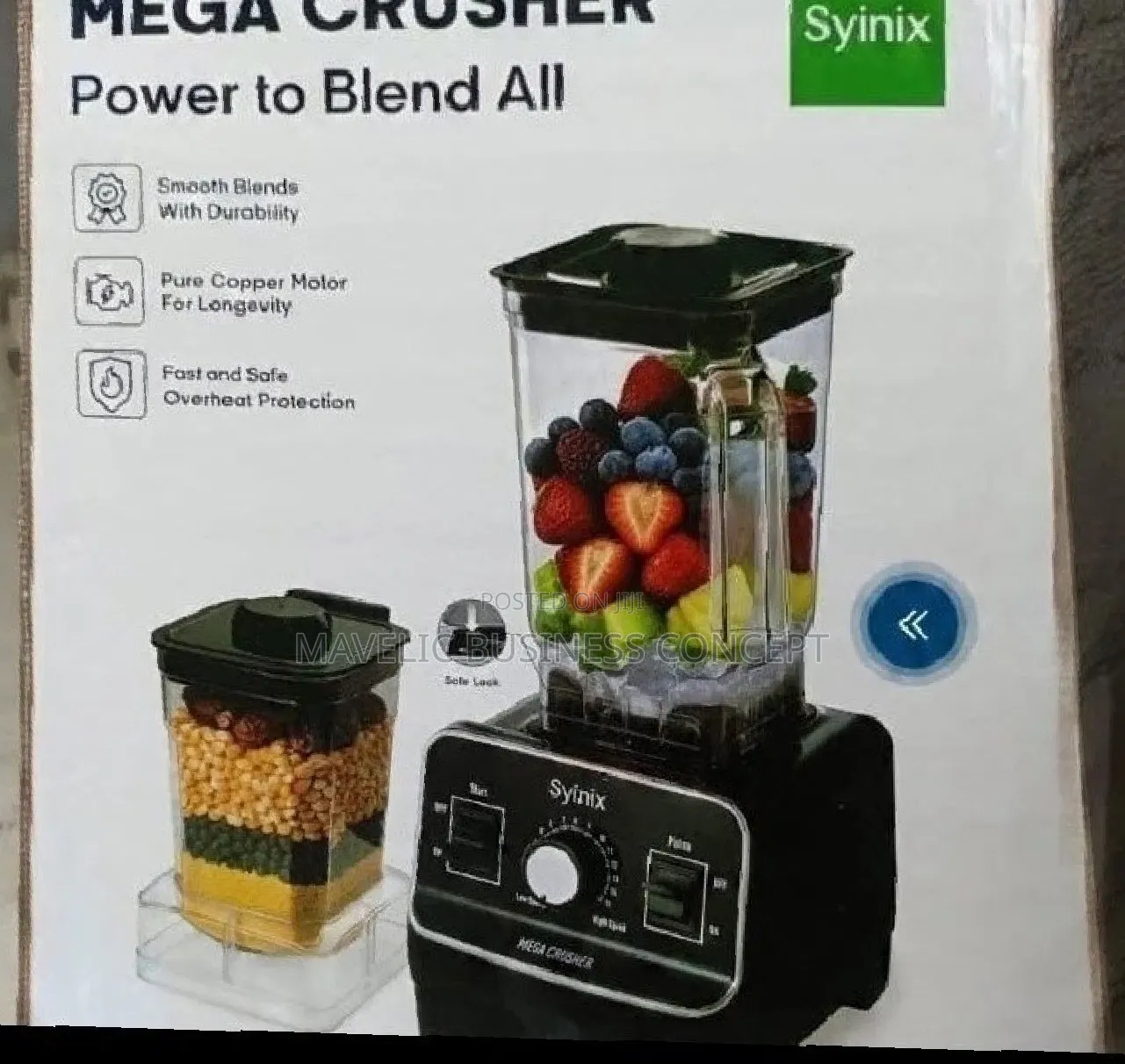 Syinix Mega Ice Crusher Blender