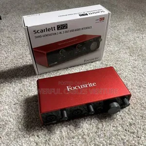 The Focusrite Scarlett 2i2
