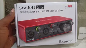 The Focusrite Scarlett 2i2