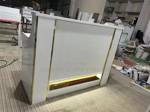 1.6m Classy Receptionist Desk With Led Lights