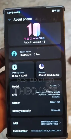 ZTE nubia RedMagic 10 Pro 512 GB Gray