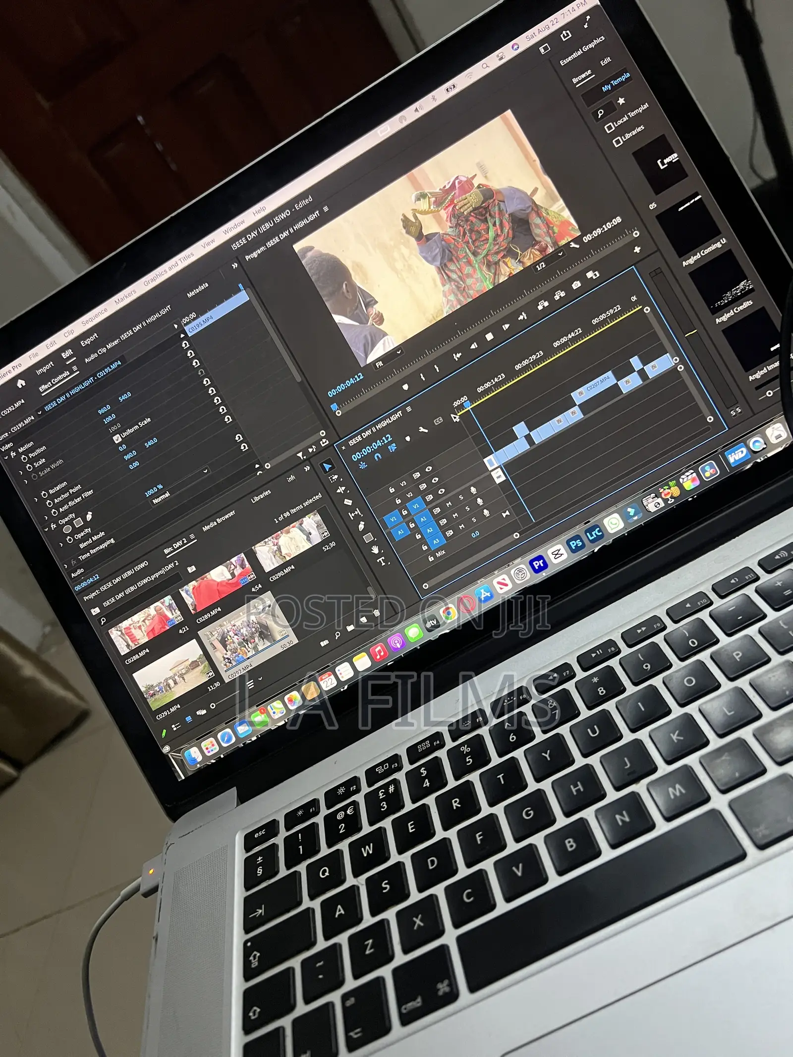Laptop Apple MacBook Pro 2013 16GB Intel Core i7 SSD 256GB