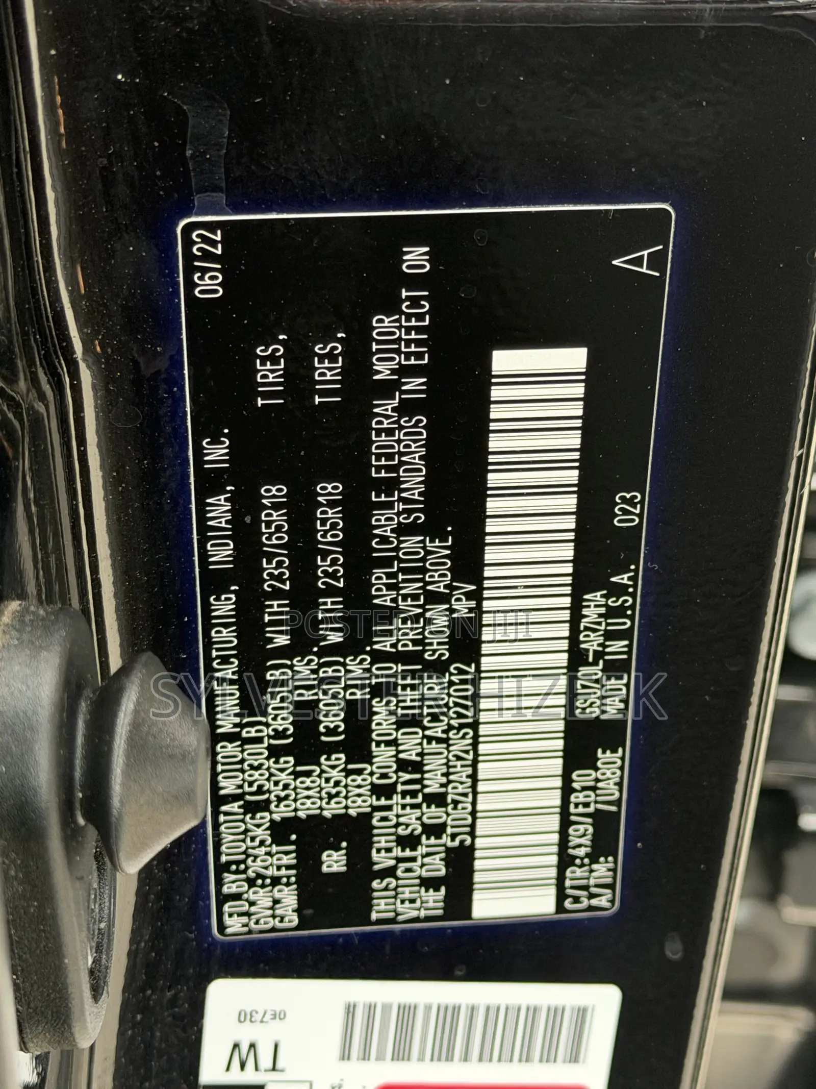 Toyota Highlander 2023 Black