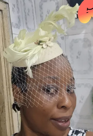 Bridal White Pope Cap Fascinator