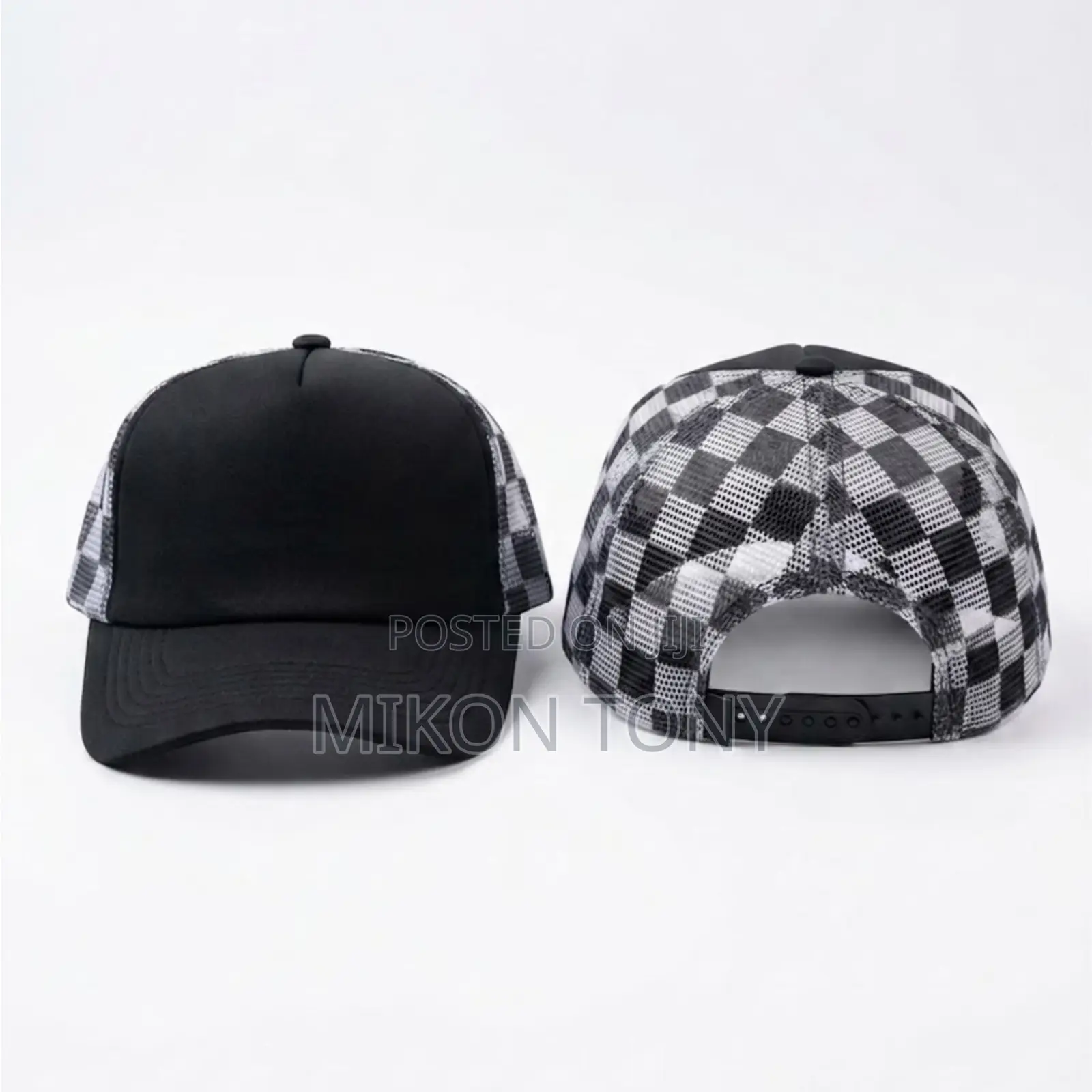 Checkered Trucker Cap (Bulk Buyers)