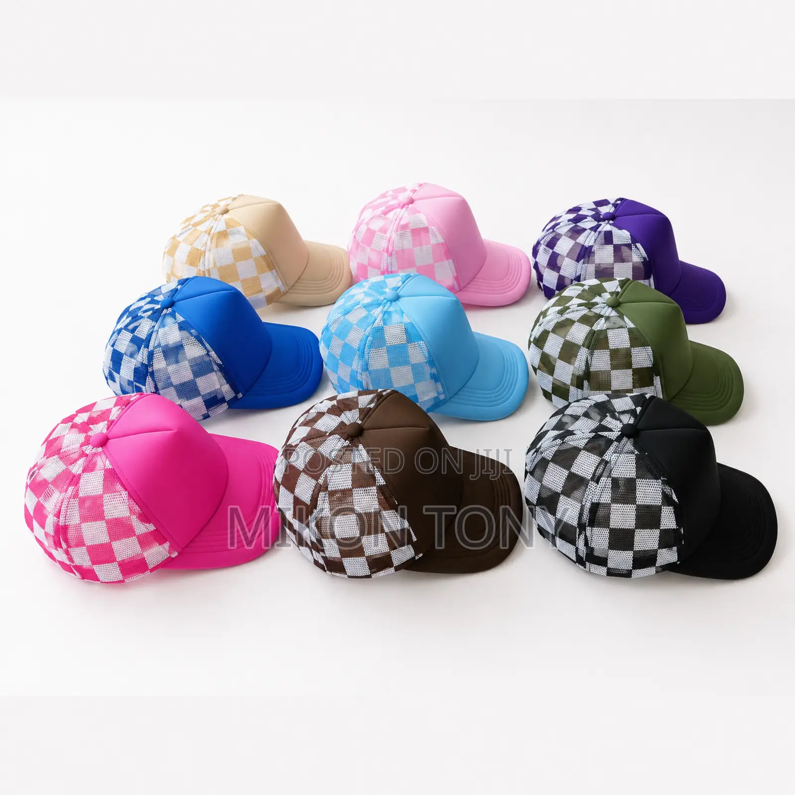 Checkered Trucker Cap (Bulk Buyers)