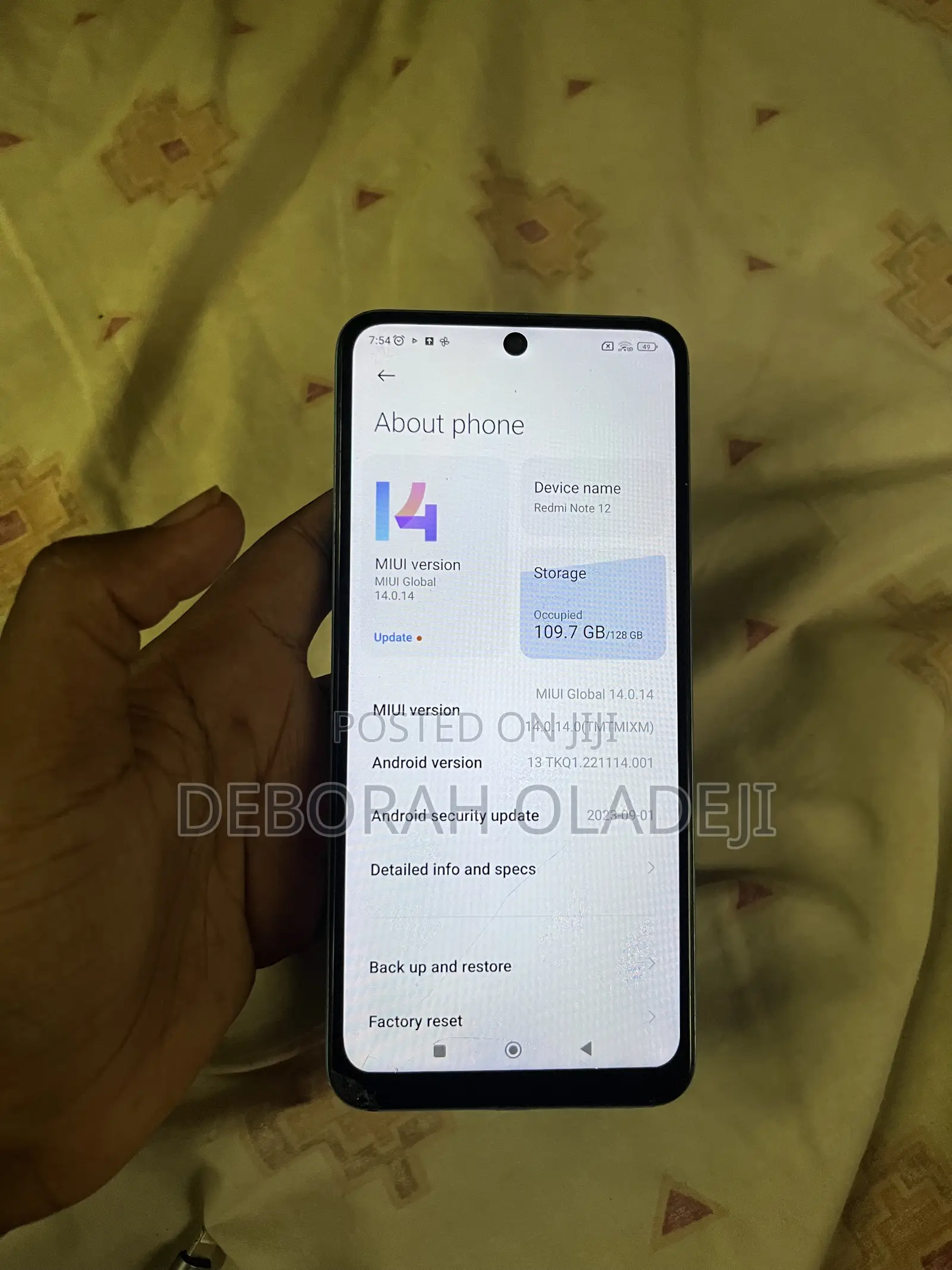 Xiaomi Redmi Note 12 128 GB Blue
