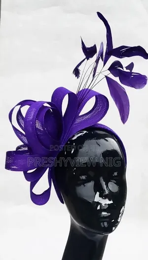 Purple Fascinator