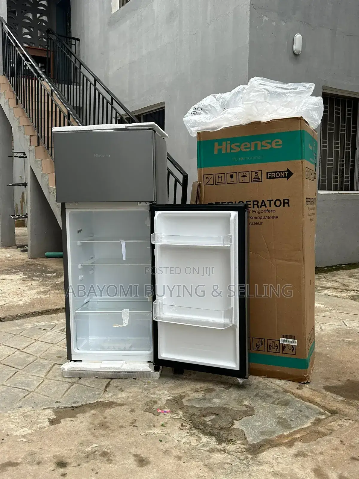 Awoof Brand New 124 Litres Hisense Double Door Refrigerator