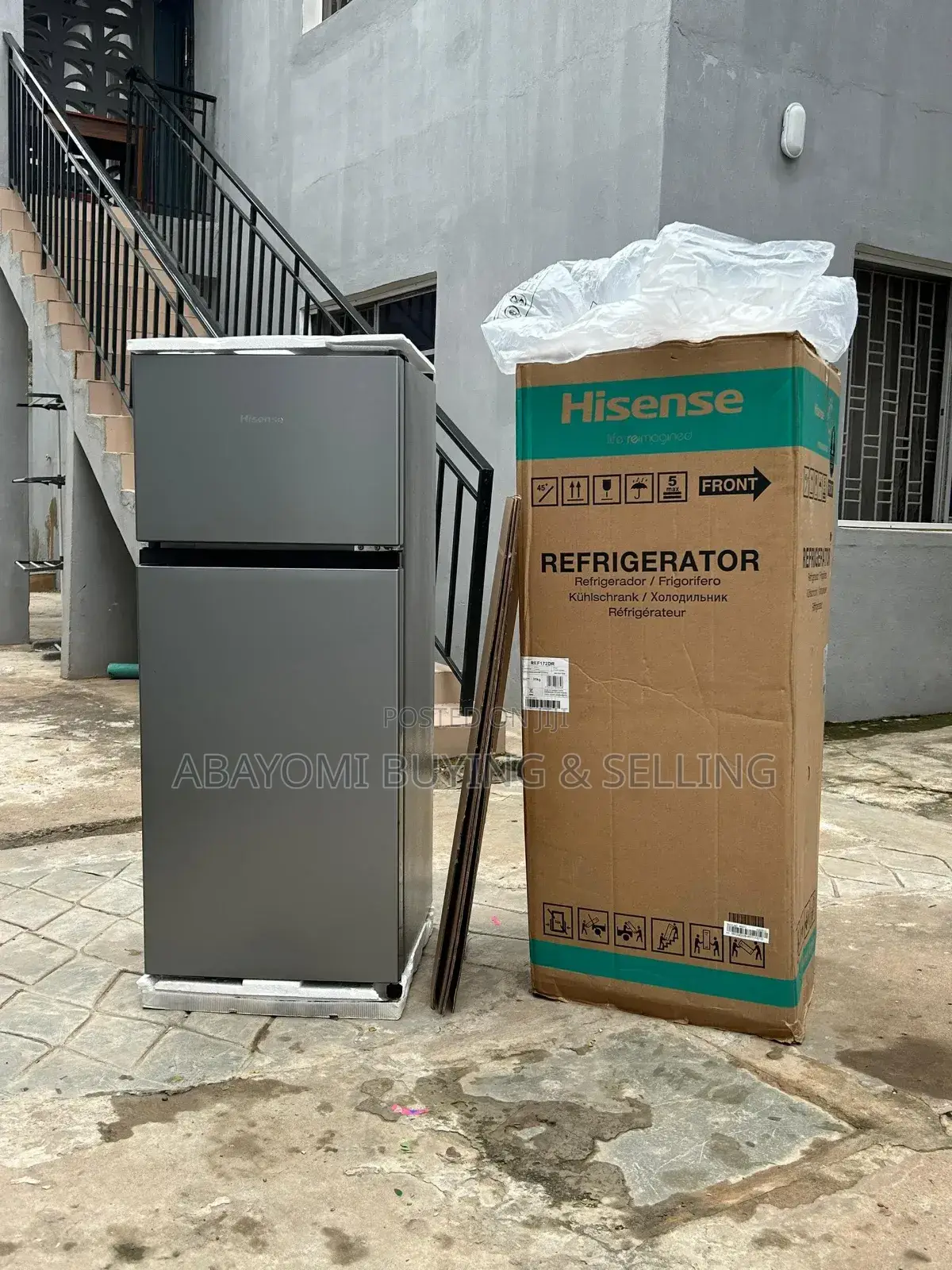 Awoof Brand New 124 Litres Hisense Double Door Refrigerator