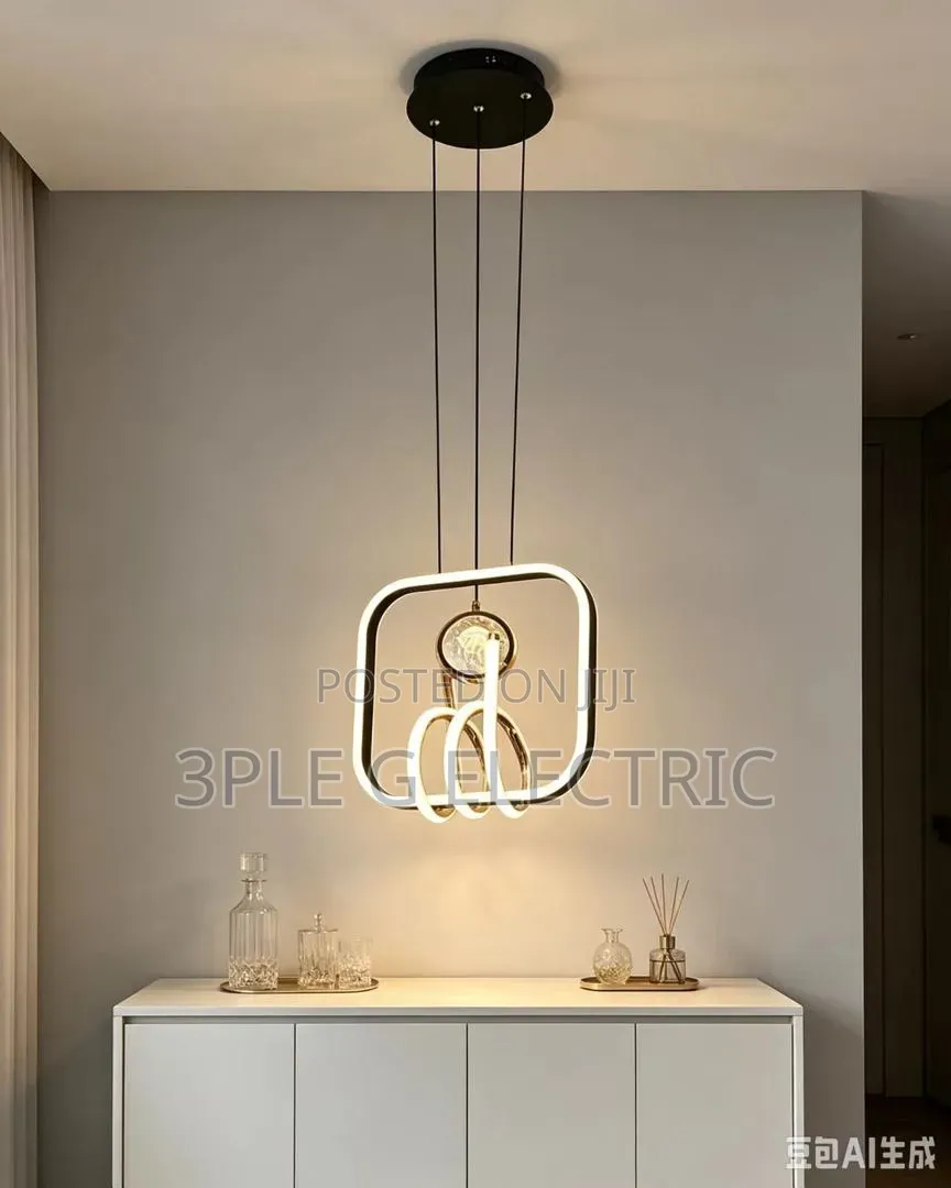 Square/Round Coiling Led Dropping Pendant Light