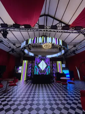 45sqm of Curve LED Screen for After Party Grandeur Event Centre