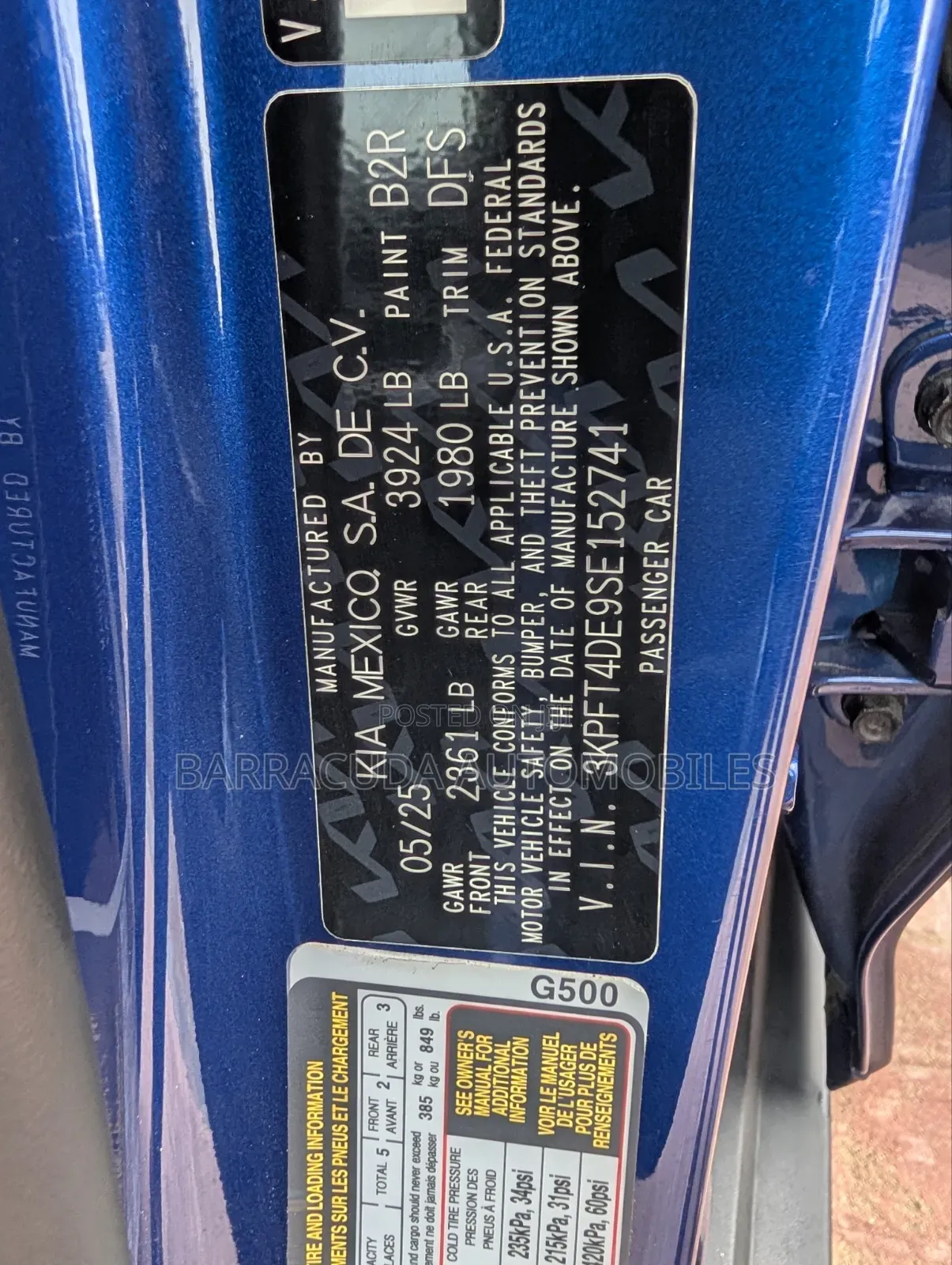 New Kia K4 2025 Blue