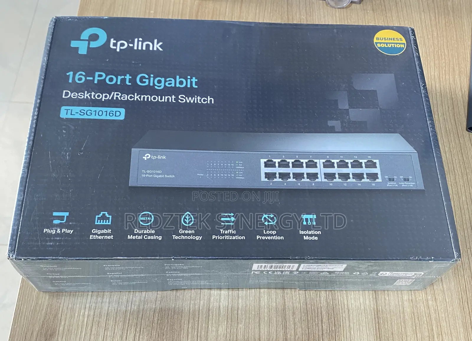TP-Link TL-SG1016D 16-Port Gigabit Switch | Desktop/Rackmount