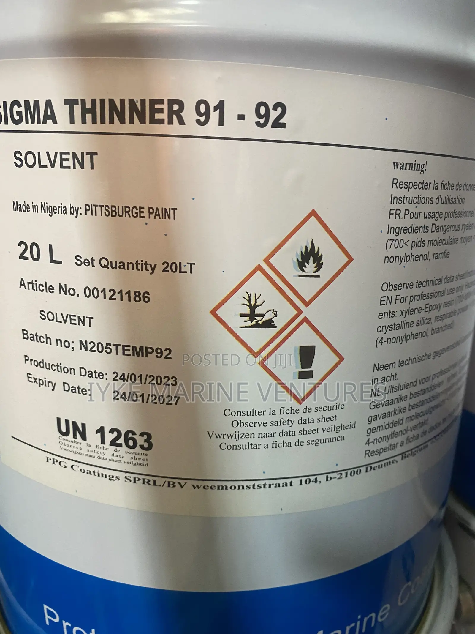Sigma Thinner 91-92