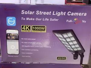 Crossfire Solar Street Light Camera, Ubox 4g/5g 1000W Brightness