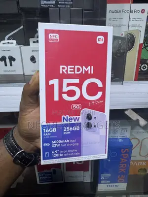 New Xiaomi Redmi 15C 256 GB Black
