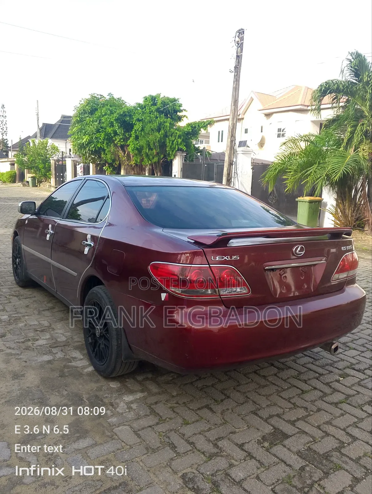 Lexus ES 2006 Red