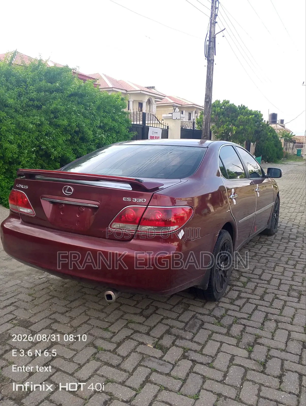 Lexus ES 2006 Red