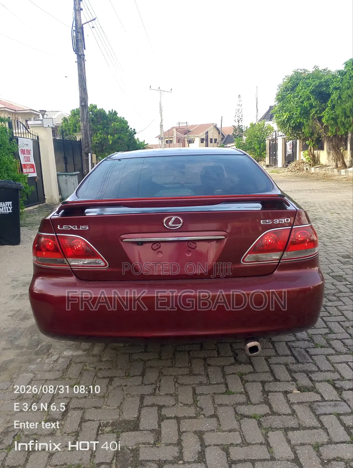 Lexus ES 2006 Red