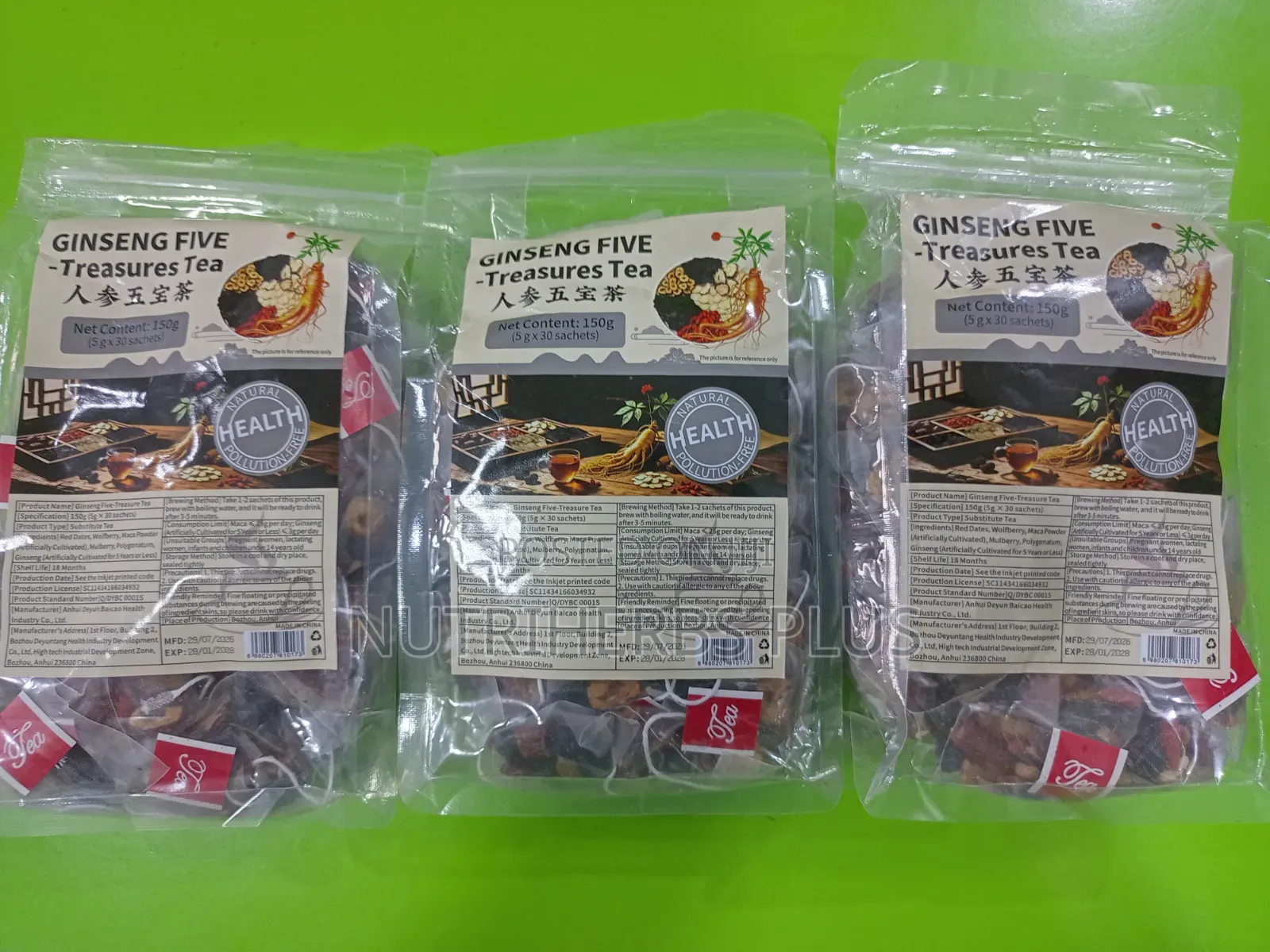 Ginseng Five Treasure Tea(it Improves Memory Retention)
