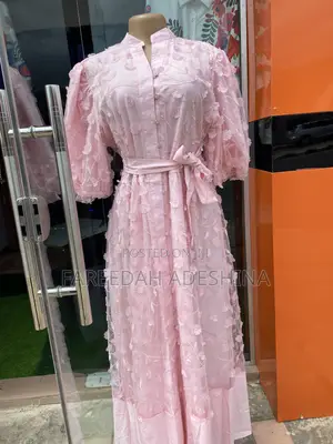 Pink Luxury Gown With Petals
