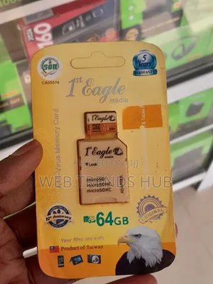 1st Eagle Media 64GB MicroSD Memory Card With Adapter (Rough Carton)