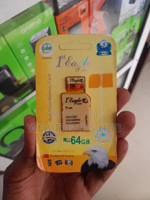1st Eagle Media 64GB MicroSD Memory Card With Adapter (Rough Carton)