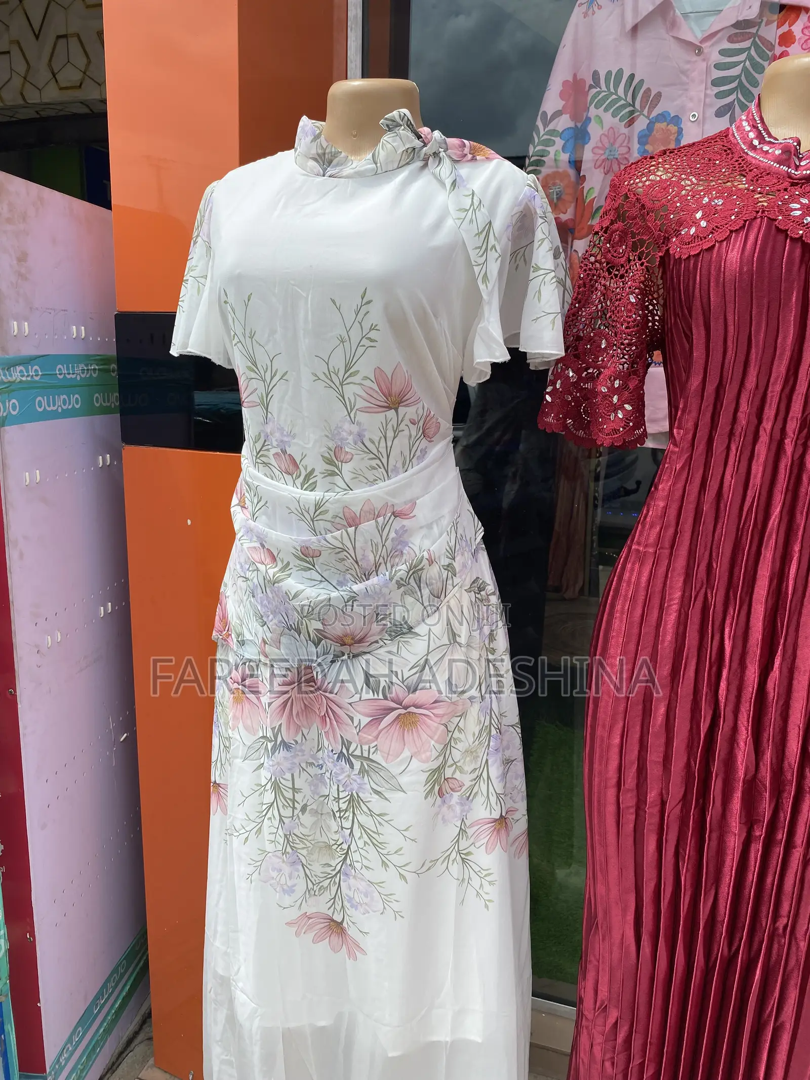 Floral Pattern Gown