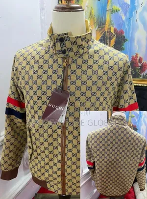 *Original Luxury Design Gucci Jacket and Gucci Jeans 👖 Combo Outfit