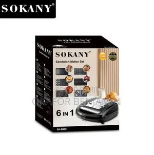 High Quality Sokany 6in1 Sandwich Maker Set