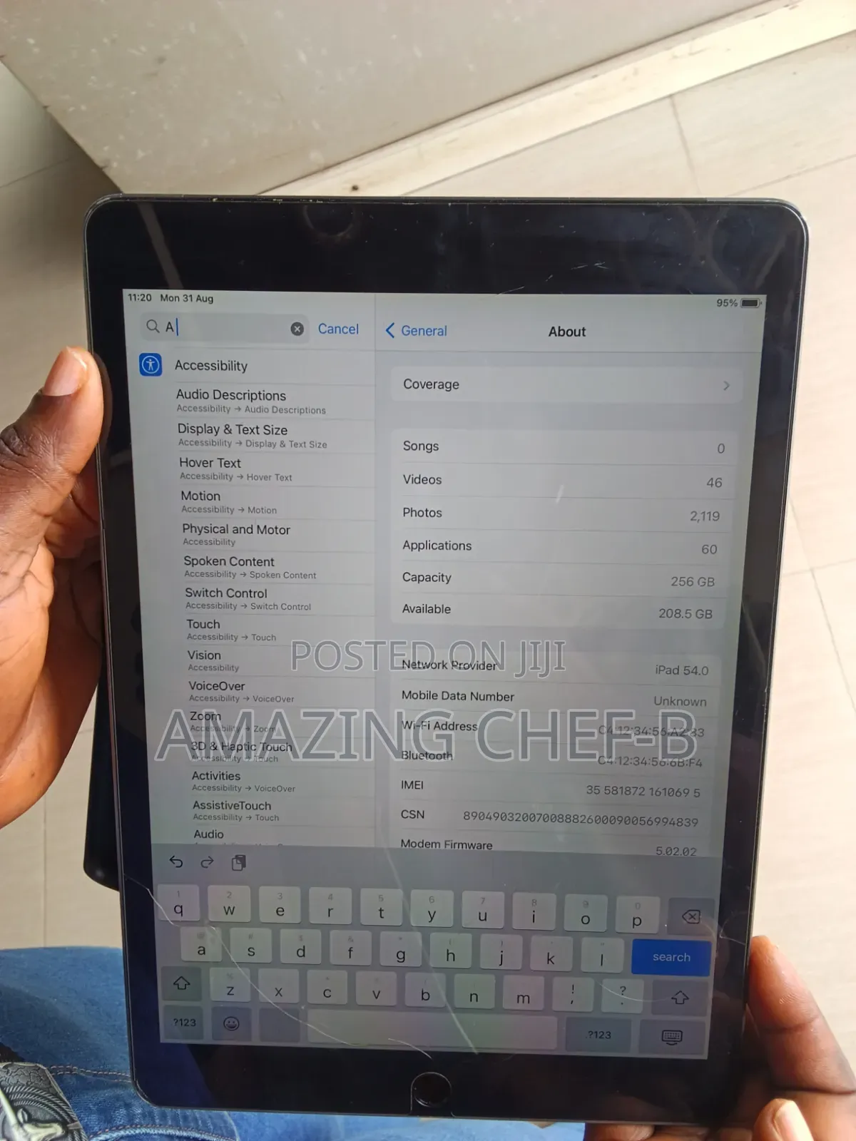 Apple iPad 9.7 256 GB Black