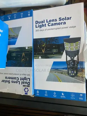 Dual Lens Solar Light Camera