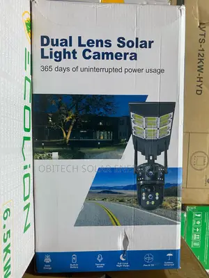 Dual Lens Solar Light Camera