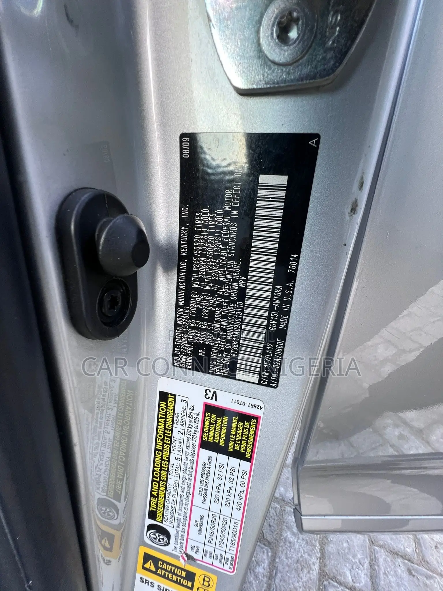 Toyota Venza AWD 2010 Silver
