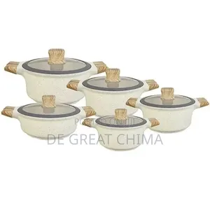 Ucclife Quality Induction Pot  Cream and Blue Black